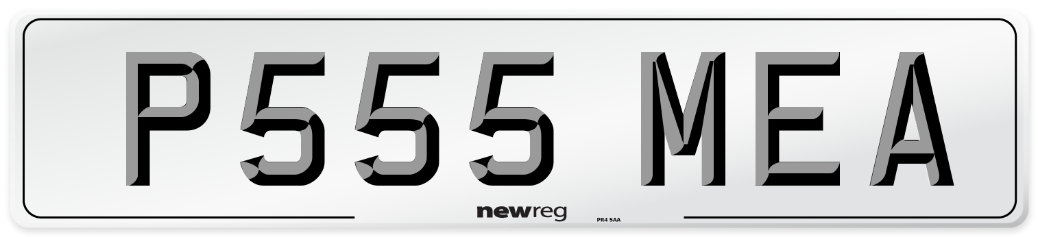 P555 MEA Number Plate from New Reg